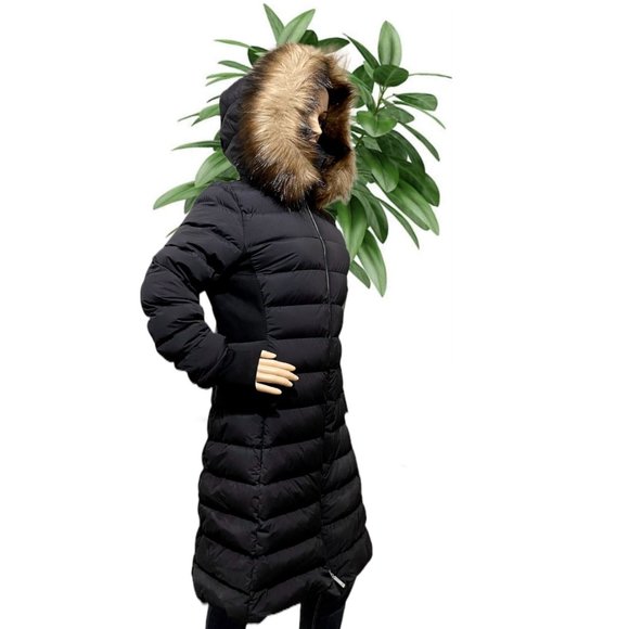 NWT BURBERRY Newbridge Fur-trimmed Quilted Coat - Picture 10 of 13